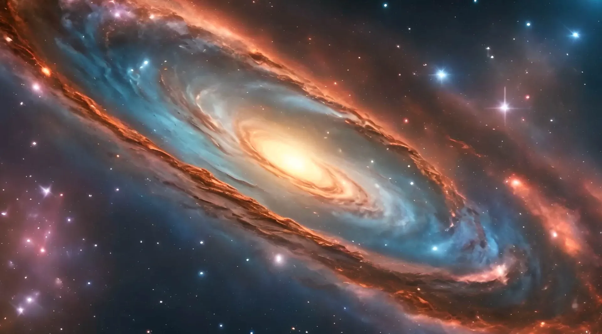 Cosmic Voyage Space Nebula Stock Video